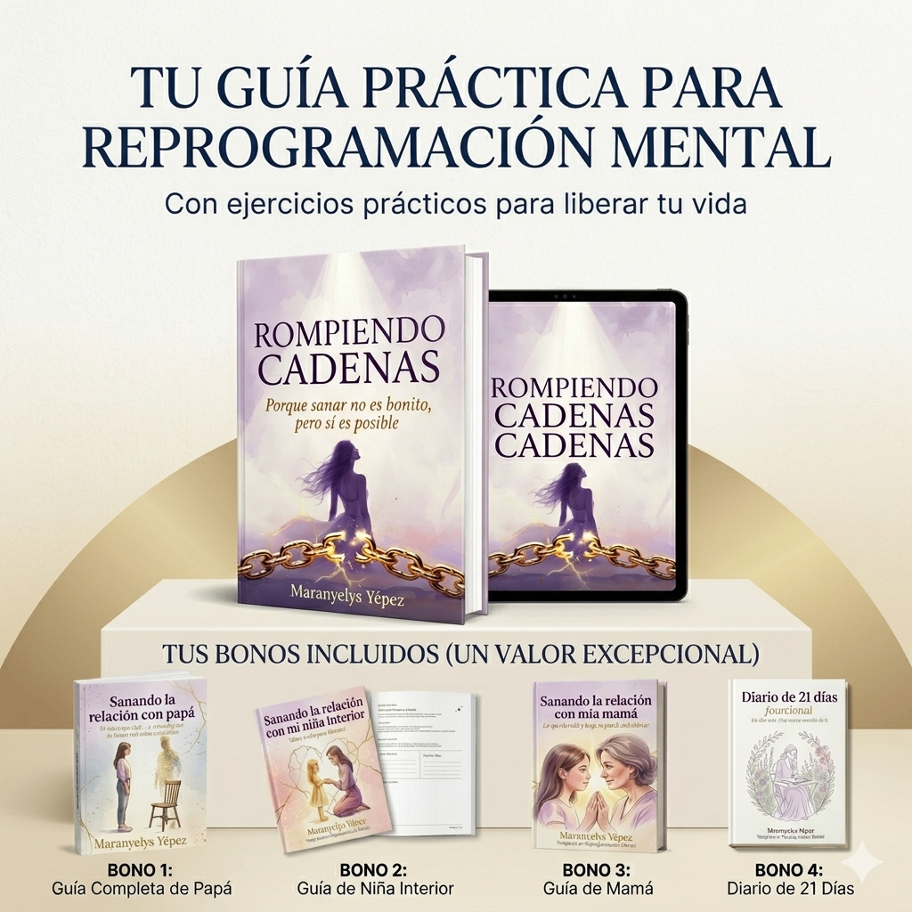 Tus bonos incluidos: Guía de Papá, Niña Interior, Mamá y Diario de 21 días