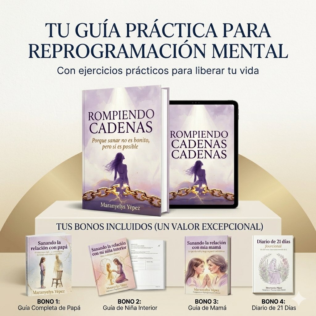 Tus bonos incluidos: Guía de Papá, Niña Interior, Mamá y Diario de 21 días